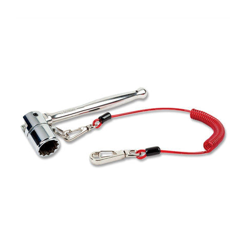 GRIPPS Stainless Steel Scaffold Key 1/2 (24mm) with Coil Tether Single ...